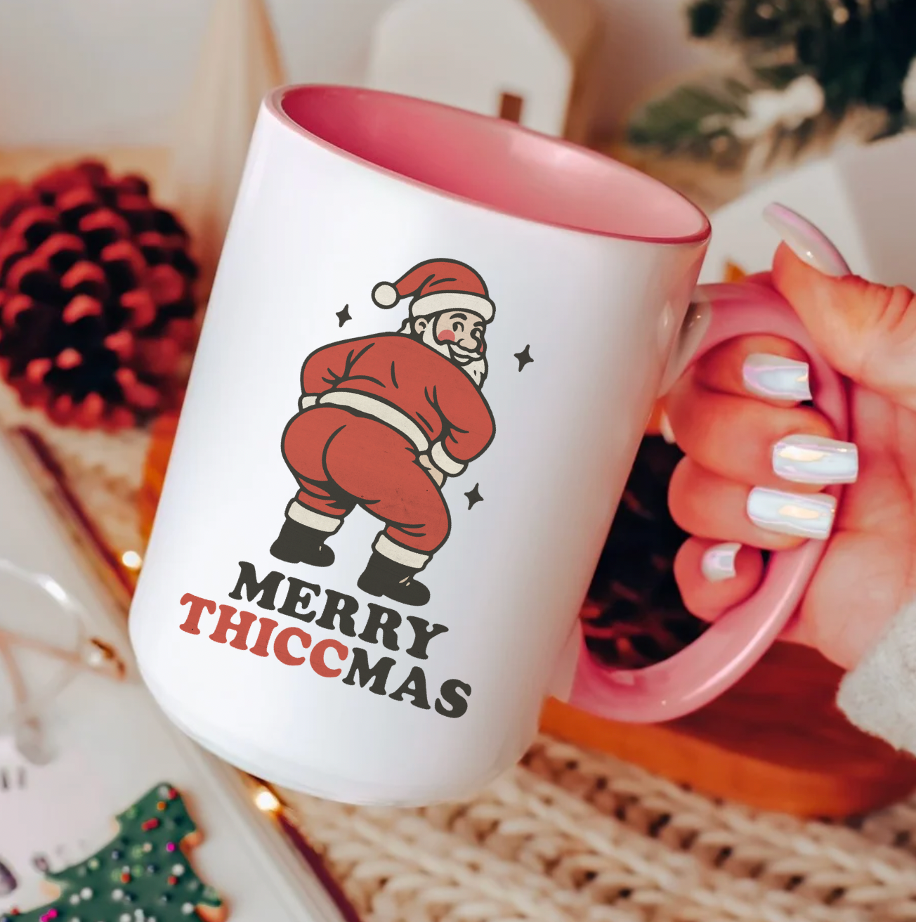 Merry Thiccmas 15 oz Mug