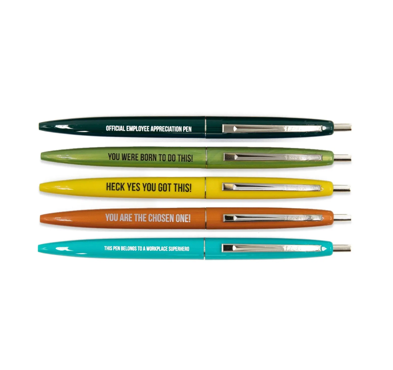 New Employee Appreciation Pen Set | 5 Motivational Pens