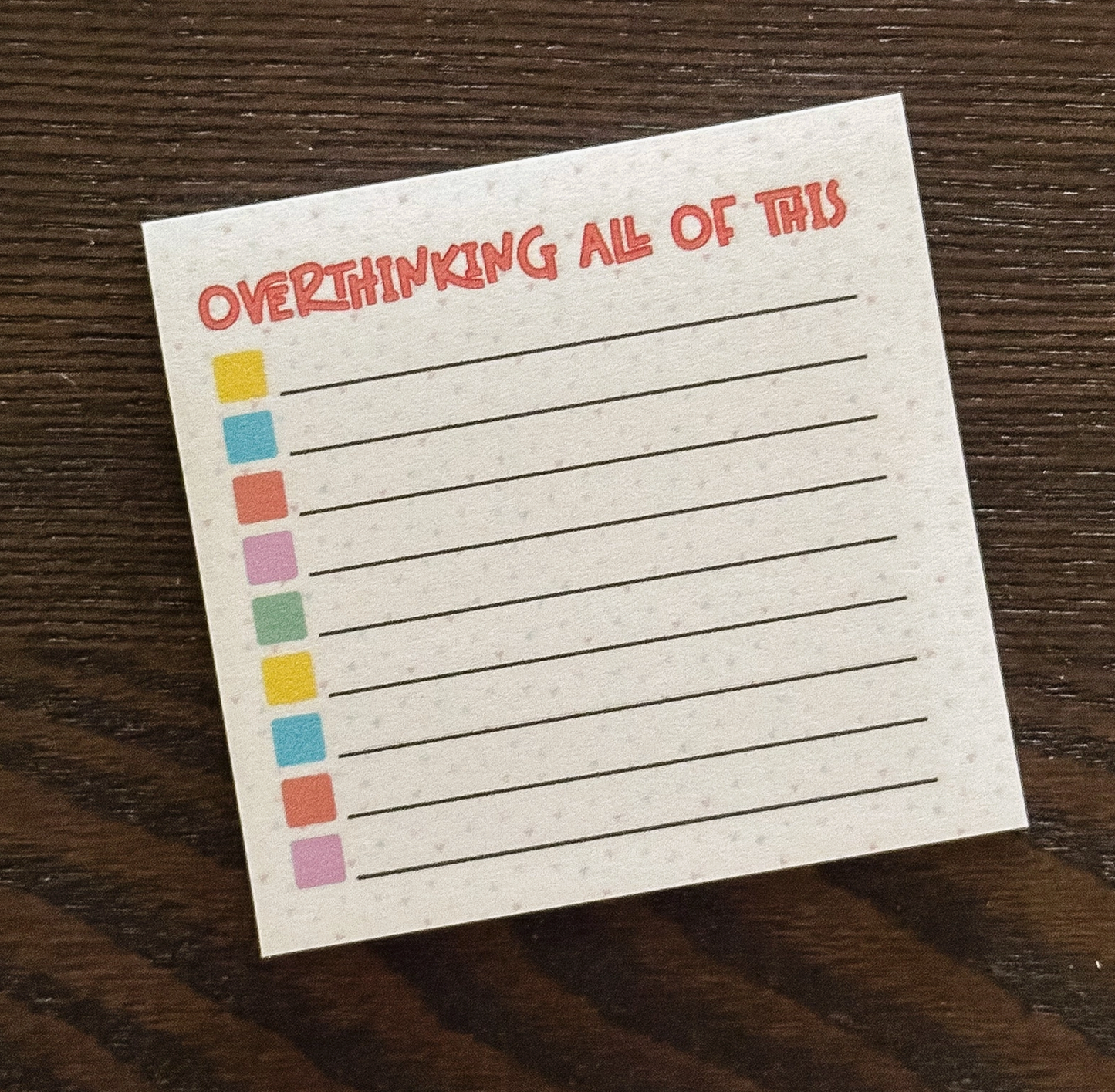 Overthinking All Of This Sticky Notes