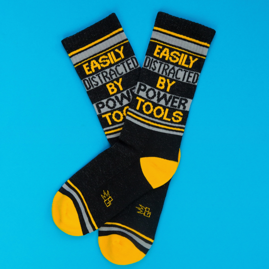 Easily Distracted By Power Tools Socks