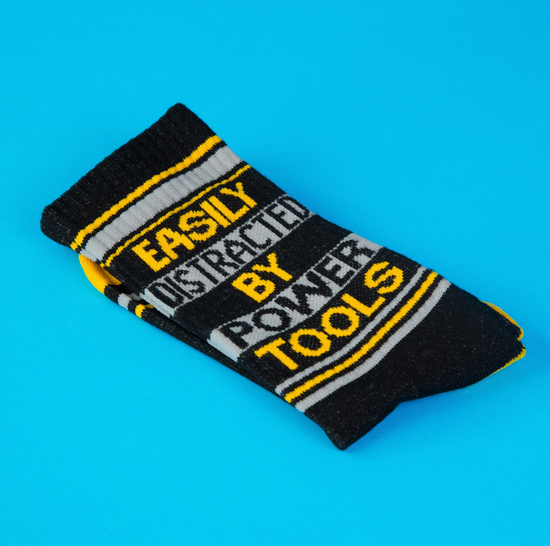 Easily Distracted By Power Tools Socks
