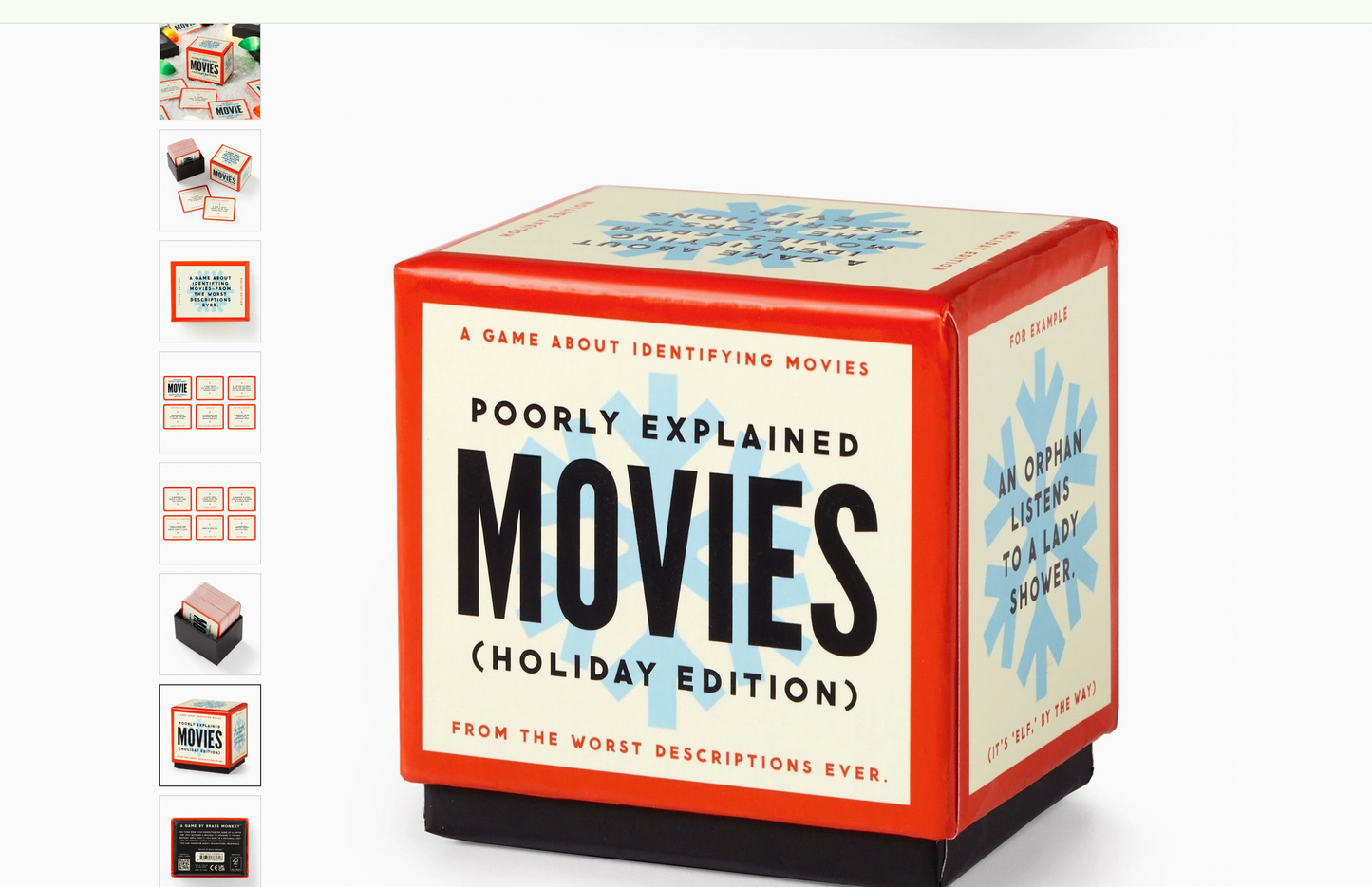 Poorly Explained Movies (Holiday Edition) Game