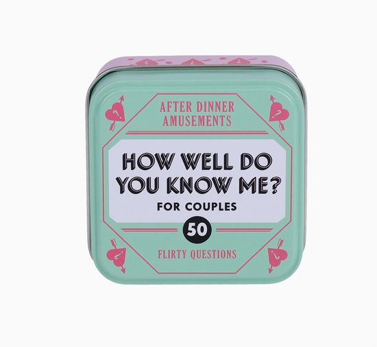 After Dinner Amusements: How Well Do You Know Me? For Couples