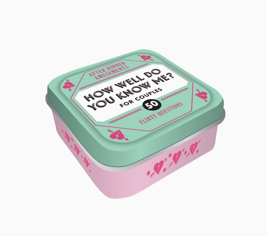 After Dinner Amusements: How Well Do You Know Me? For Couples