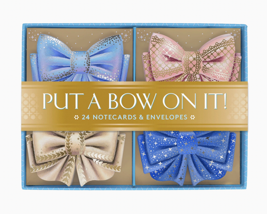 Put A Bow On It Notes - 24 Bow Notes & Envelopes