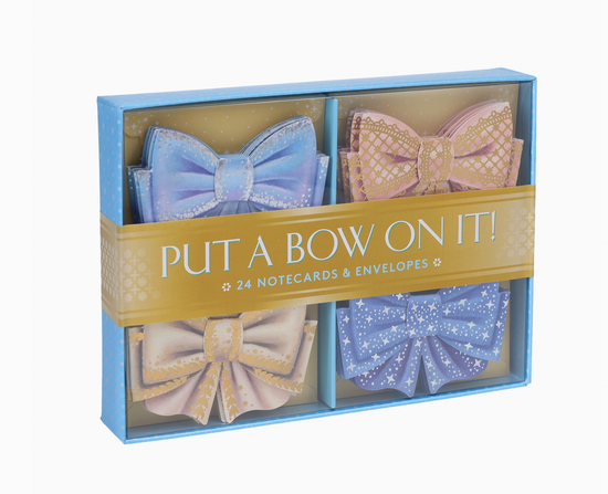 Put A Bow On It Notes - 24 Bow Notes & Envelopes