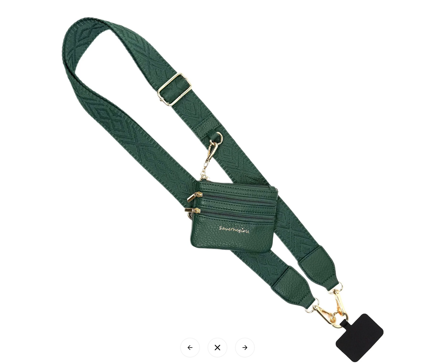 Clip & Go Strap w/Zippered Pouch Classic - Hunter Green