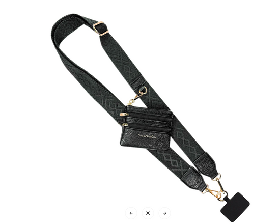 Clip & Go Strap w/Zippered Pouch Classic - Black