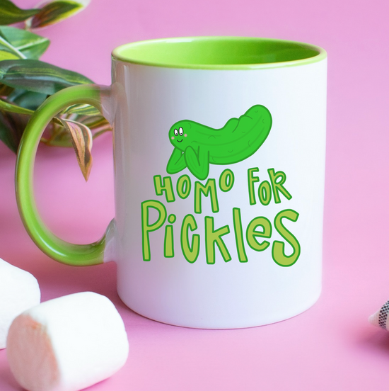 Homo For Pickles 15 oz Mug