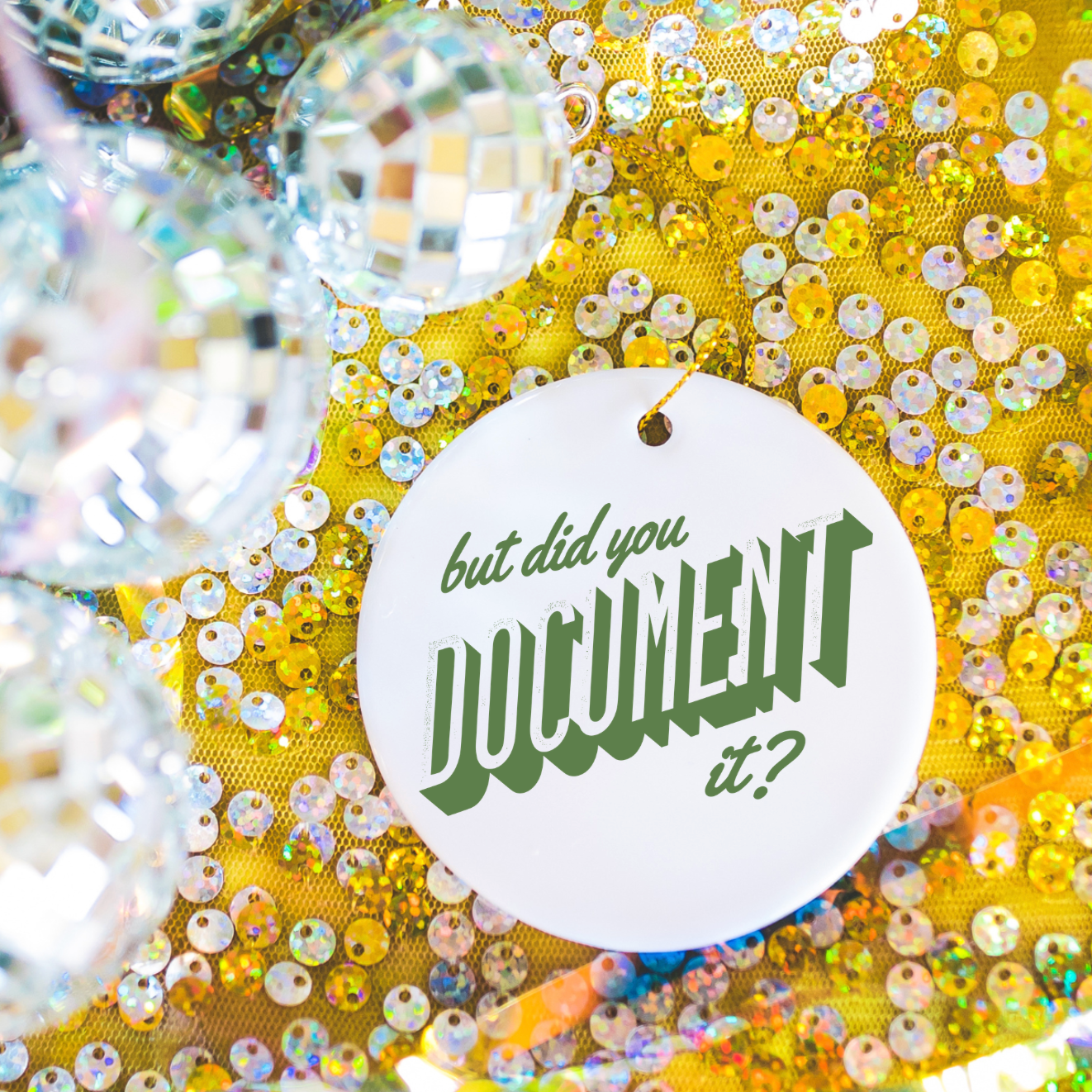 But Did You Document It? Ornament