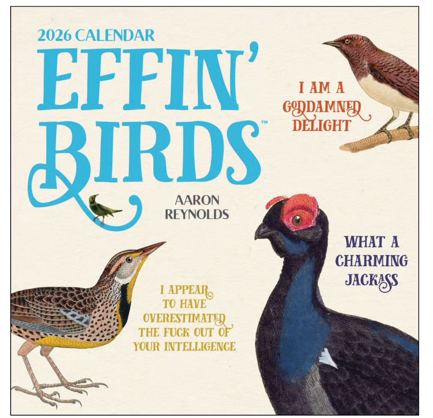 Effin Birds 2026 Wall Calendar