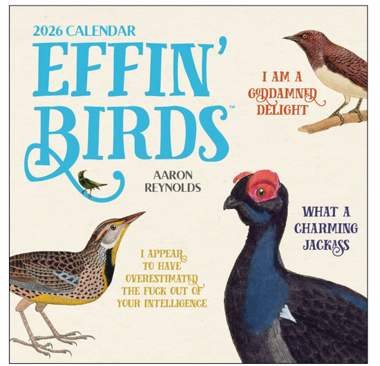Effin Birds 2026 Wall Calendar