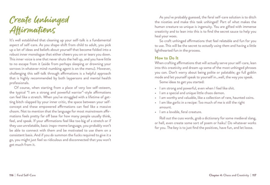 Feral Self-Care: 100 Ways to Liberate and Celebrate Your Messy, Wild, and Untamed Self Book