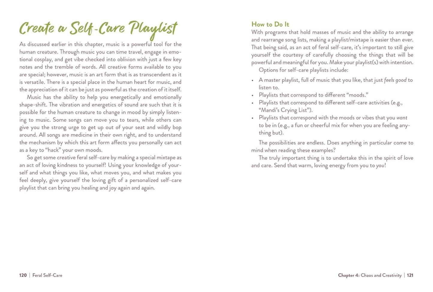 Feral Self-Care: 100 Ways to Liberate and Celebrate Your Messy, Wild, and Untamed Self Book