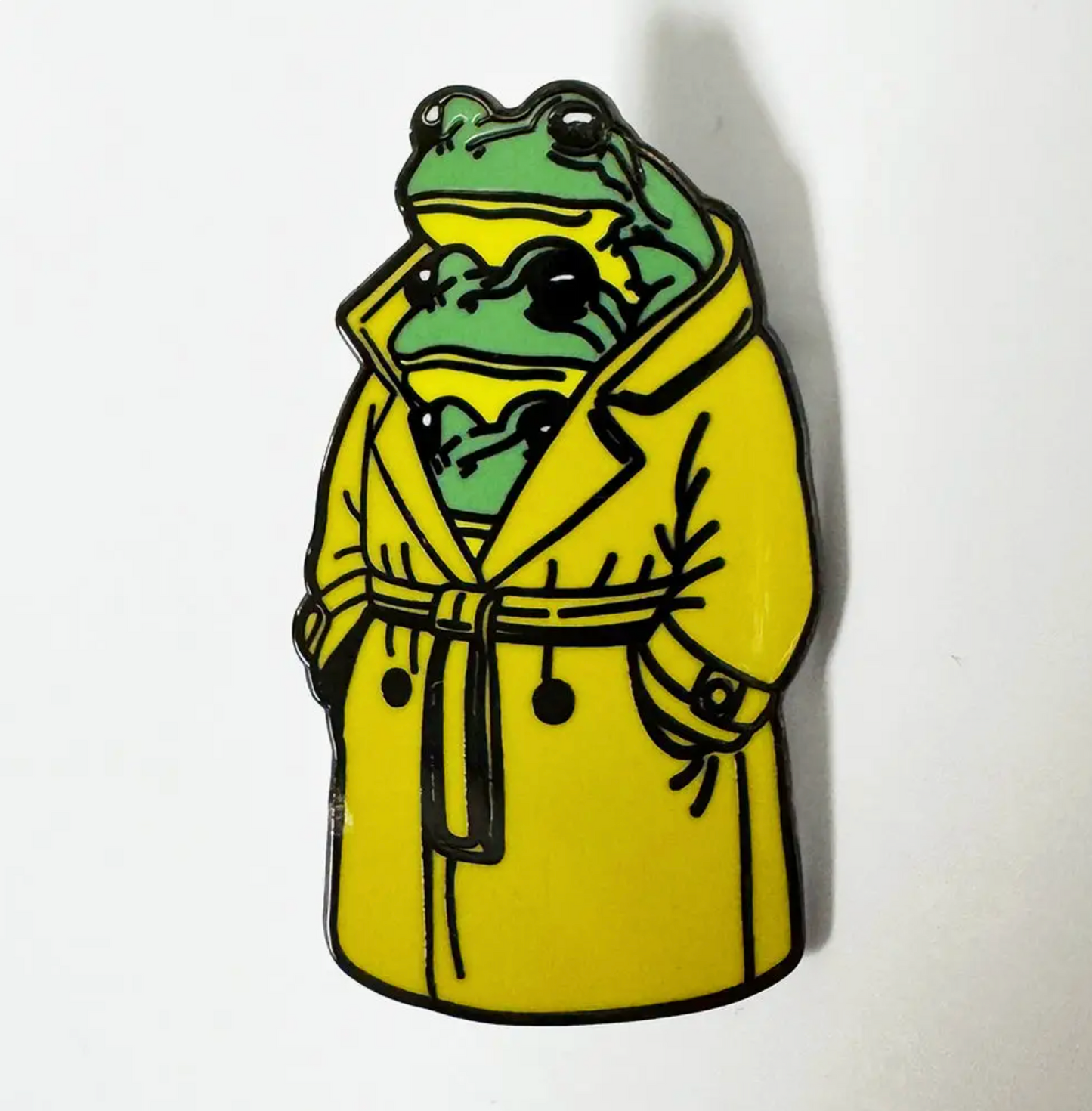 Trenchcoat Frogs Pin