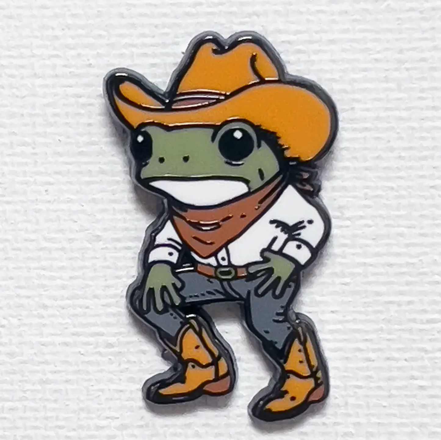Howdy Frog Pin