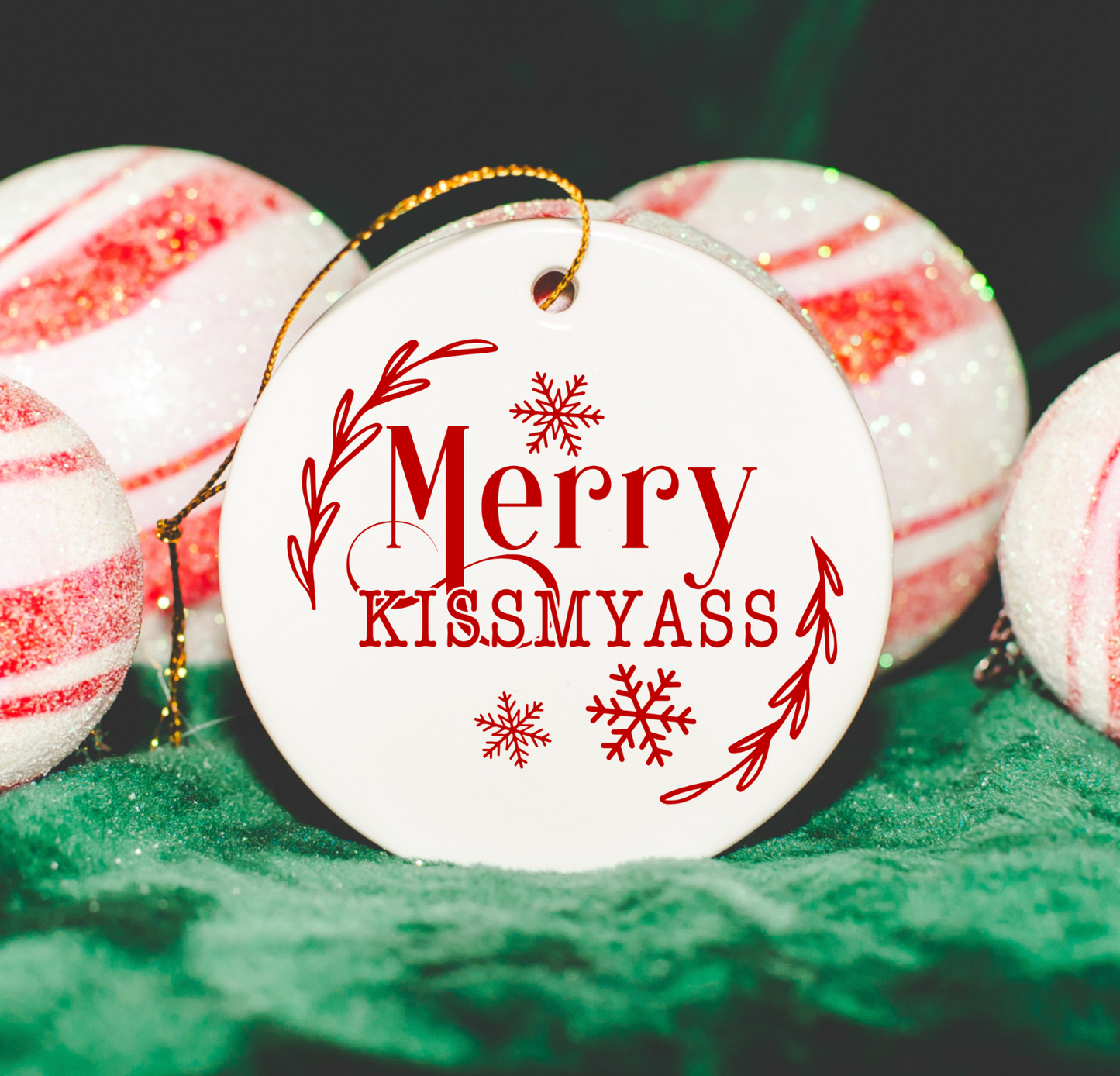 Merry Kissmyass Ornament