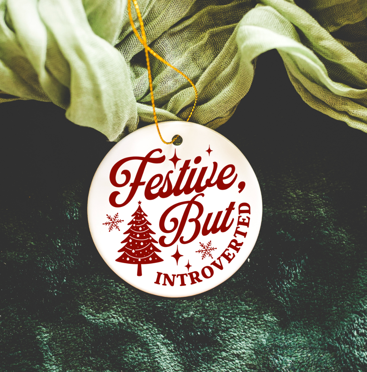 Festive But Introverted Ornament