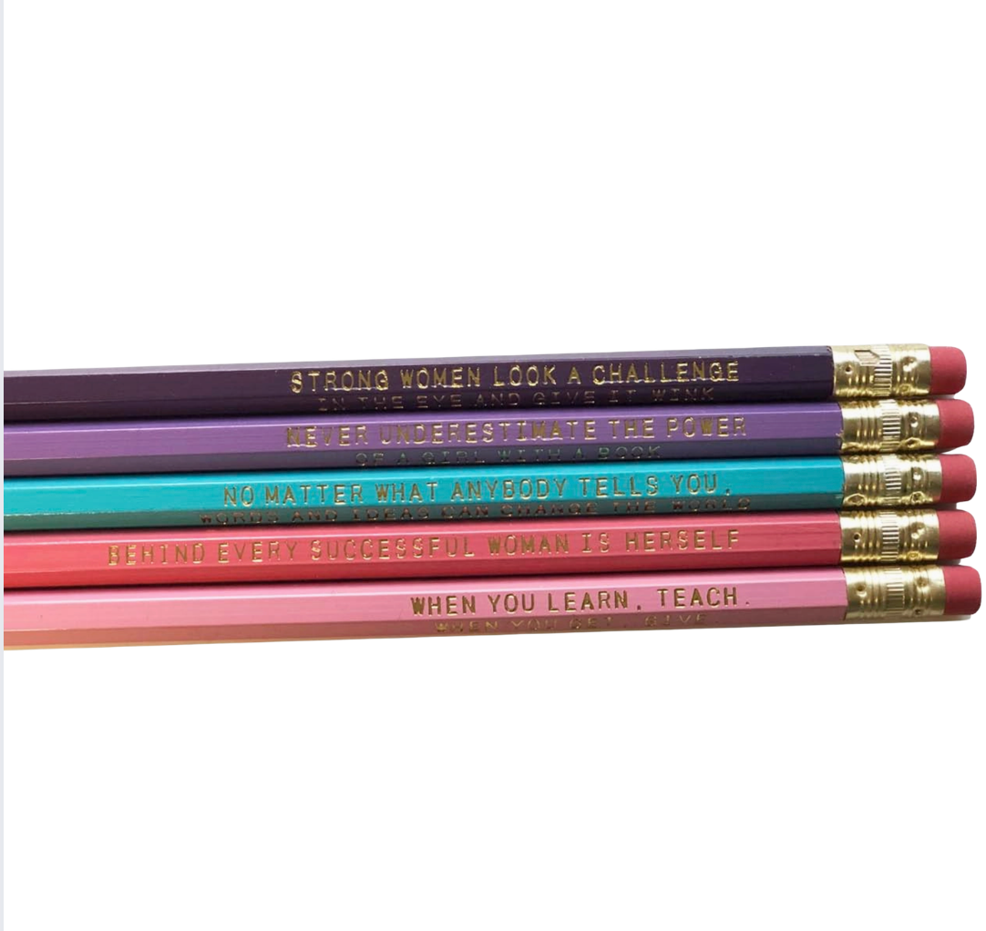 Strong Women Pencil Set - 5 pack