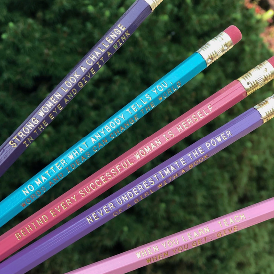Strong Women Pencil Set - 5 pack