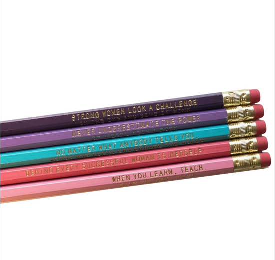 Strong Women Pencil Set - 5 pack
