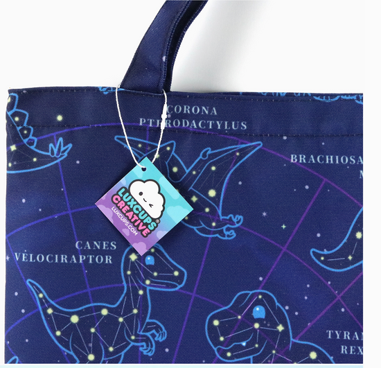 Dino Constellation Tote Bag