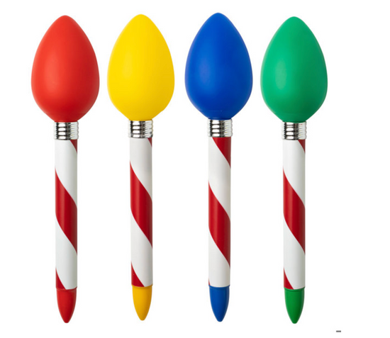 Christmas Jumbo Light Up Bulb Pen