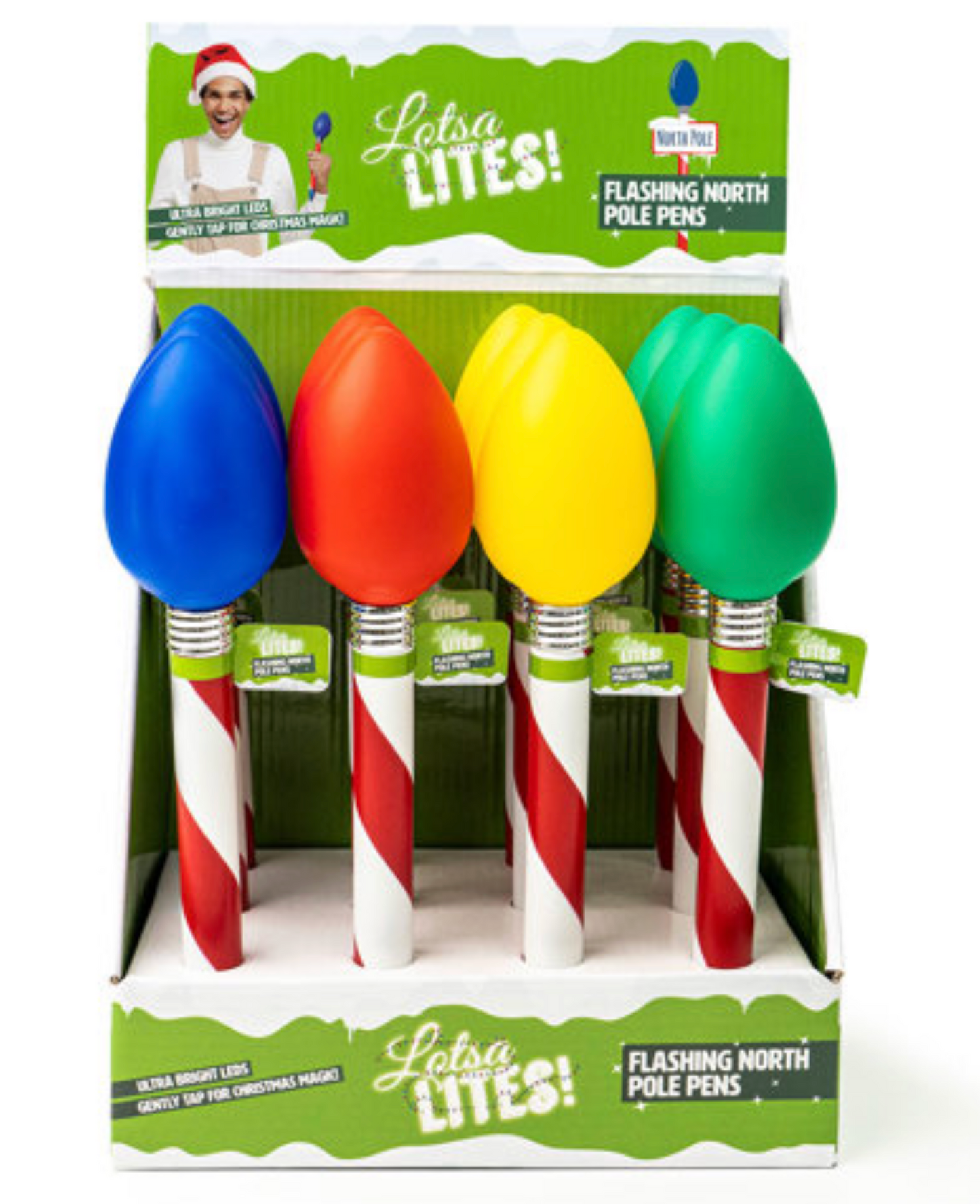 Christmas Jumbo Light Up Bulb Pen
