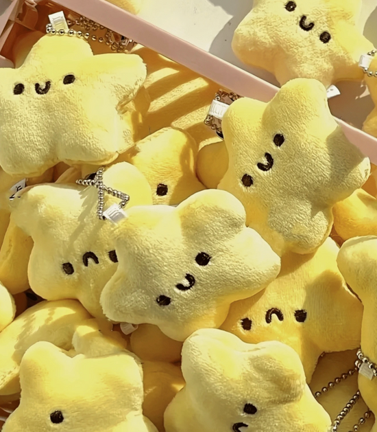 Mini Plush Star Keychain