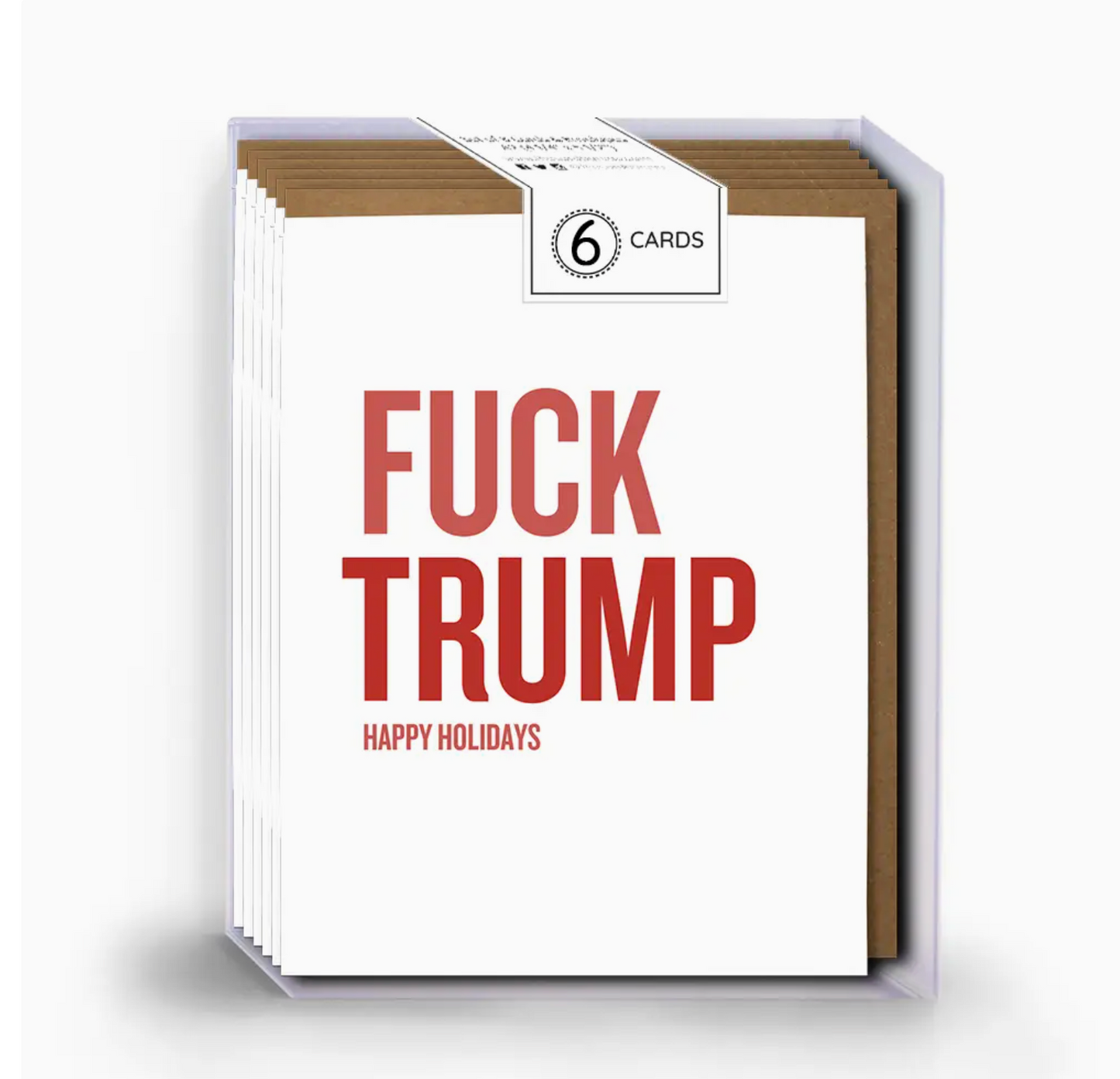 FUCK TRUMP Happy Holidays Cards - Set of 6