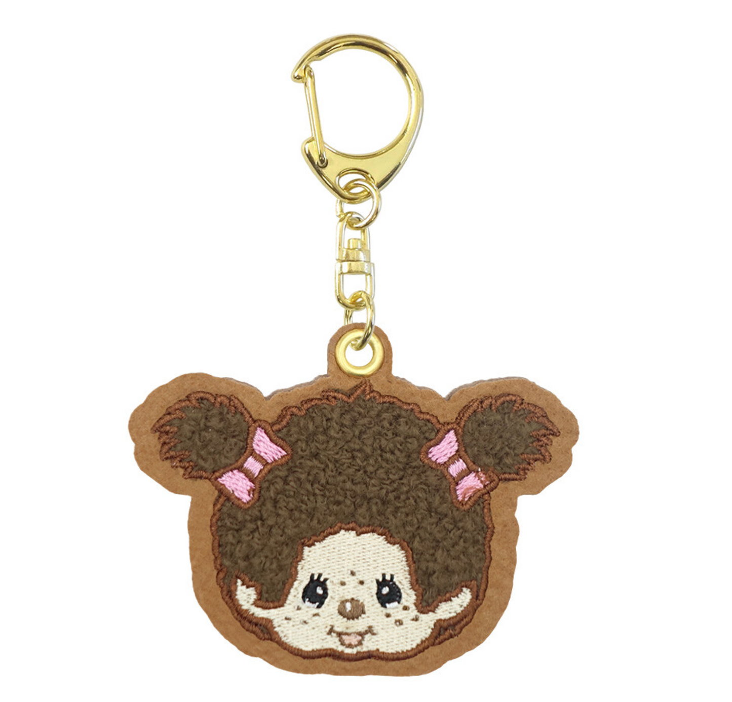 Monchhichi-Chan Embroidery Felt Key Ring (Officially Licensed)