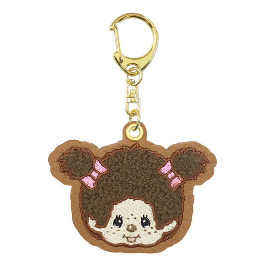 Monchhichi-Chan Embroidery Felt Key Ring (Officially Licensed)