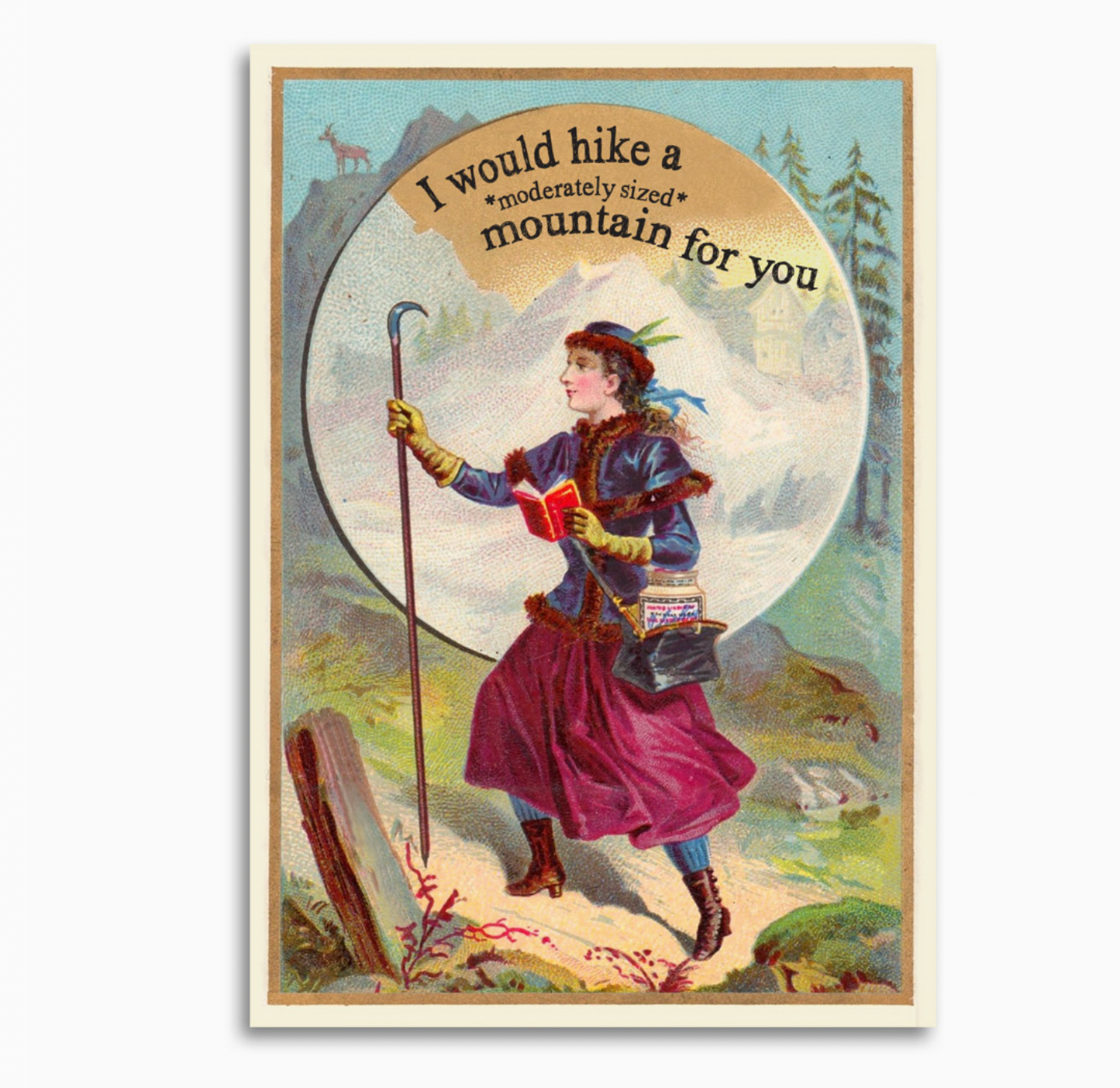 I Would Hike A Moderately Sized Mountain For You Card