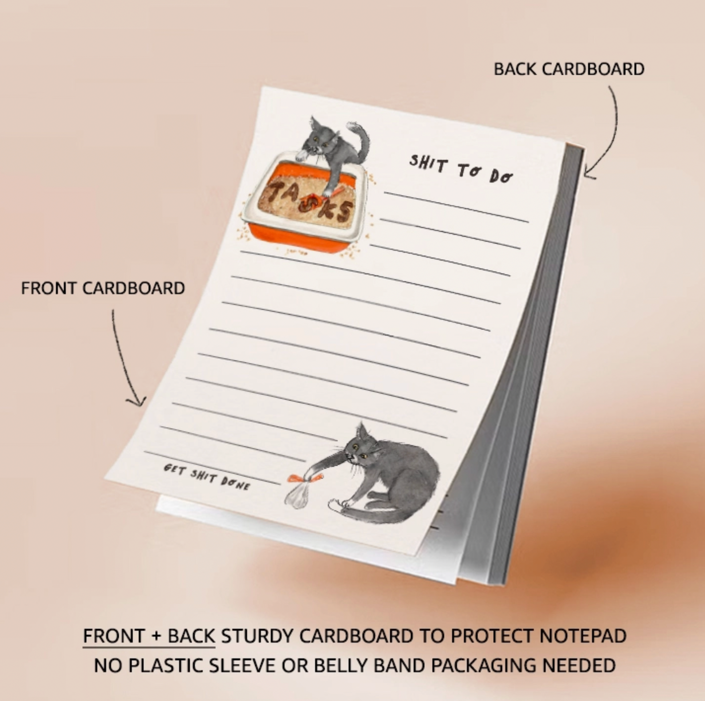 Cat Shit To-Do Notepad