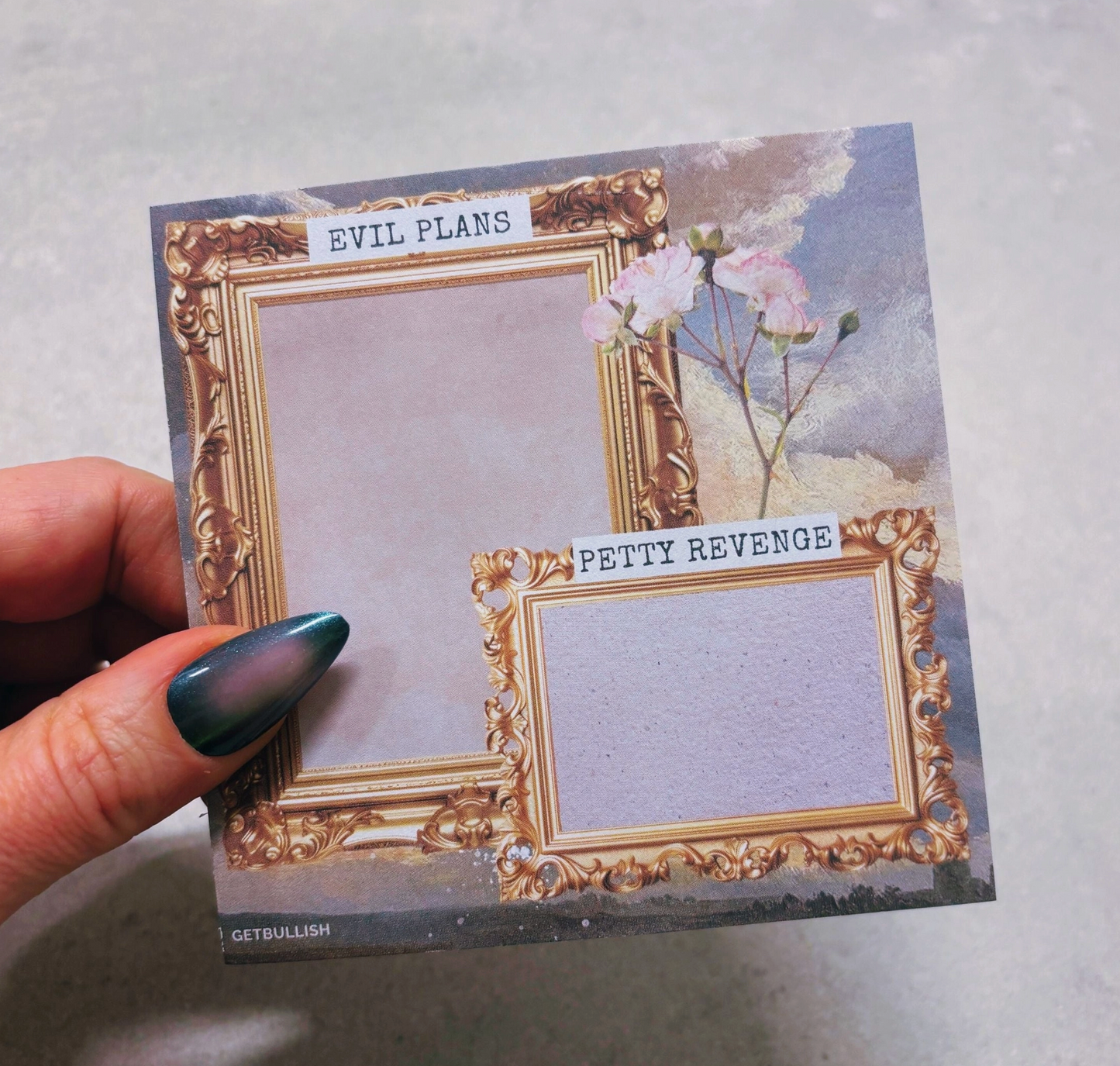 Evil Plans Petty Revenge Sticky Notes