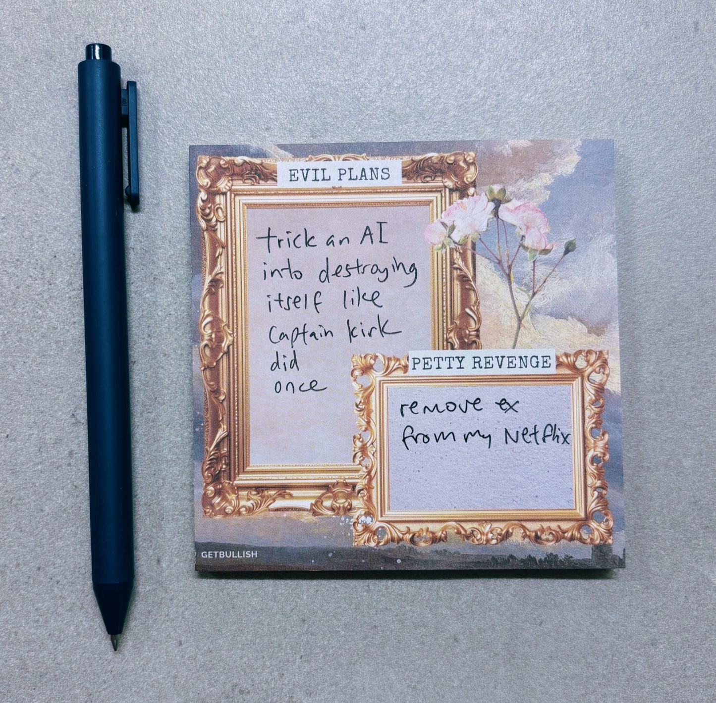 Evil Plans Petty Revenge Sticky Notes