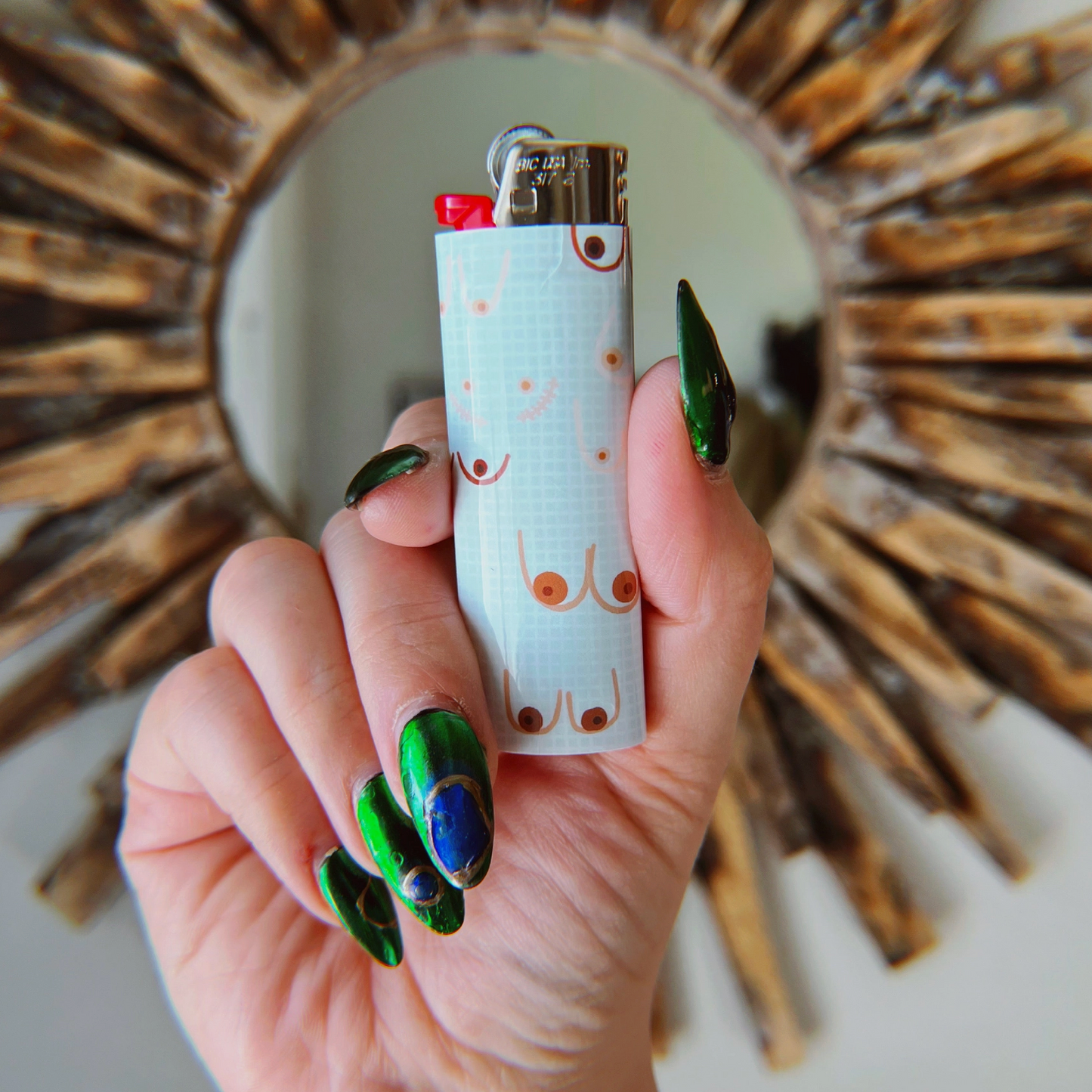 Boobs Are Awesome Lighter Vinyl Wrap