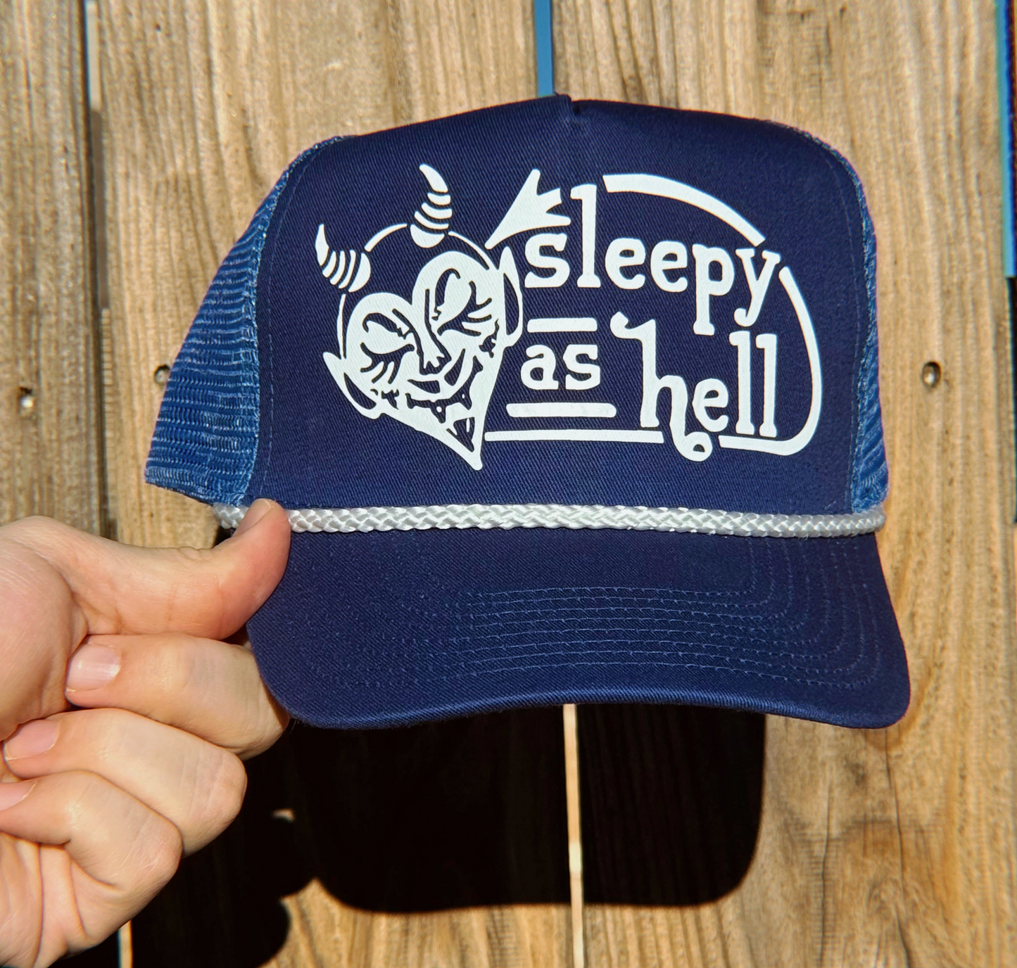 Sleepy As Hell Mesh Trucker Hat