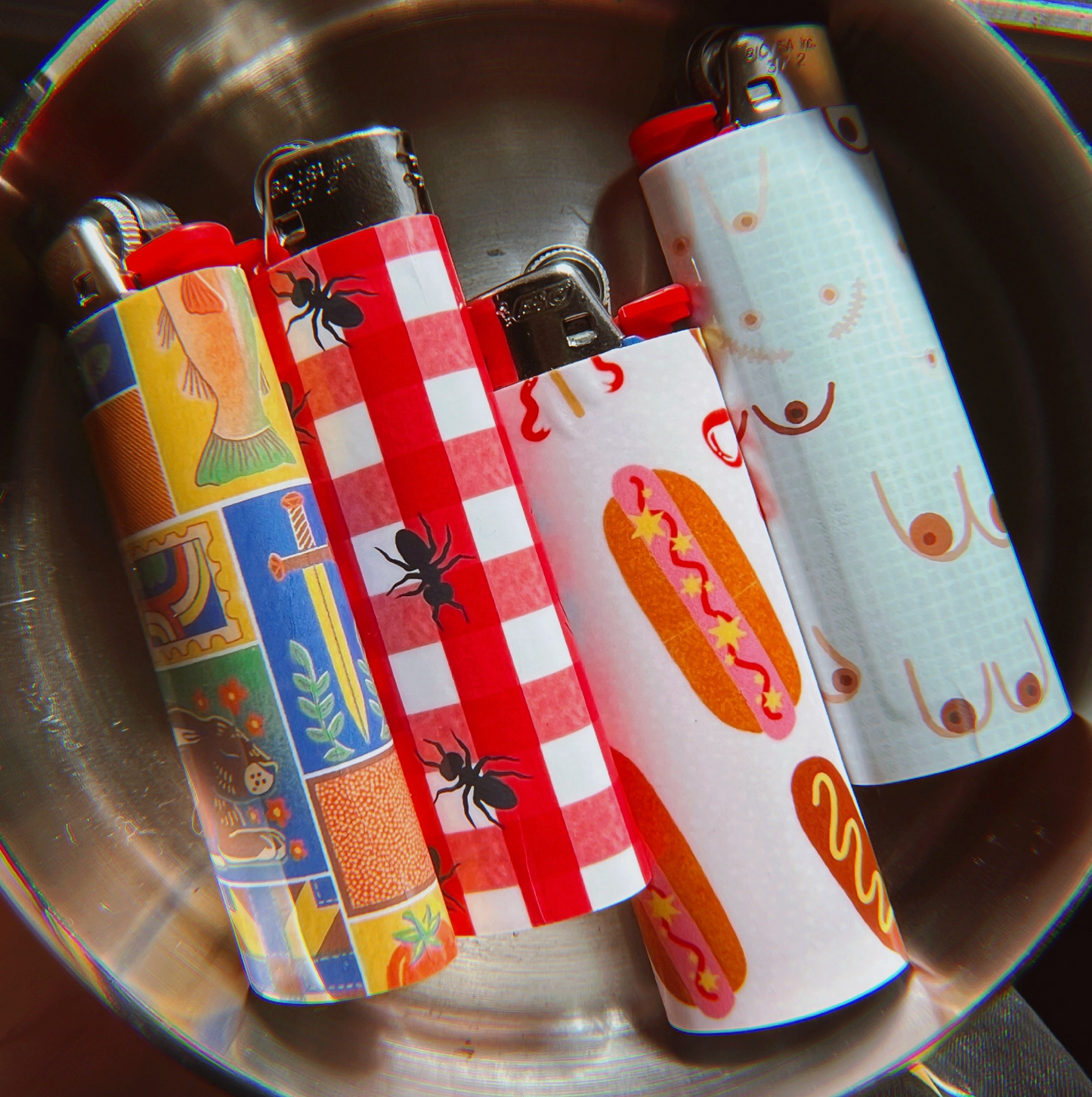 Pretty Dogs Vinyl Lighter Wrap