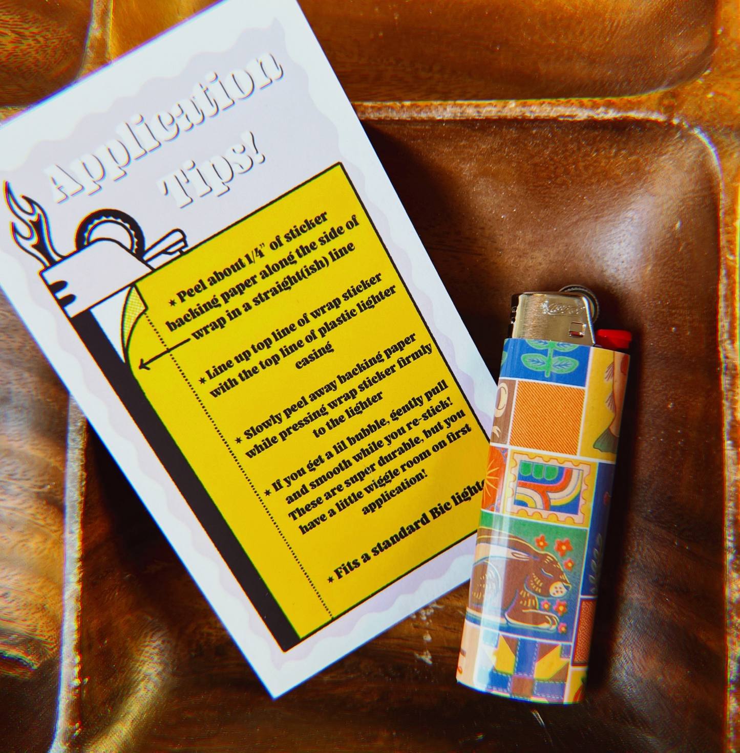 Pretty Dogs Vinyl Lighter Wrap