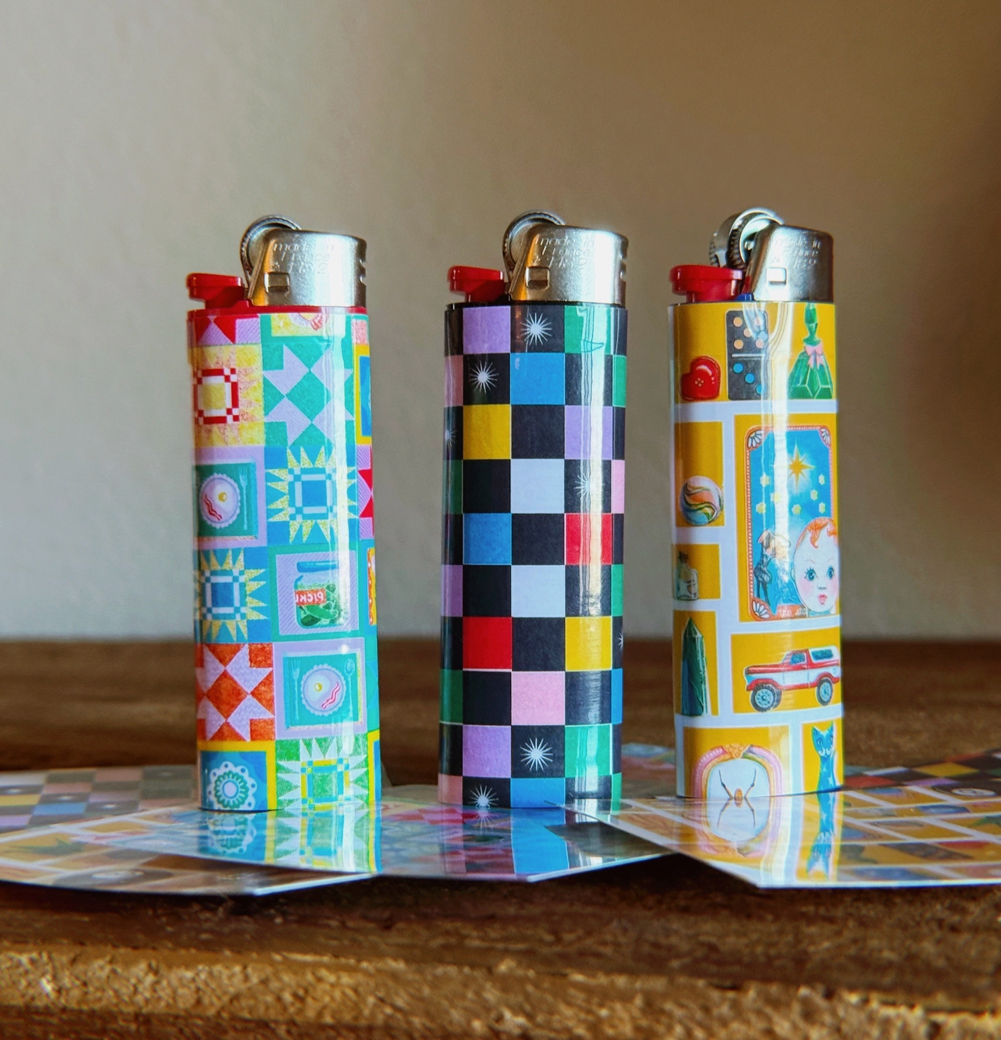 Colorful and Cozy Lighter Vinyl Wrap