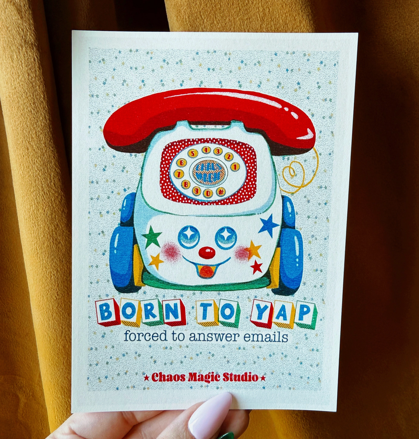 Born To Yap Art Print