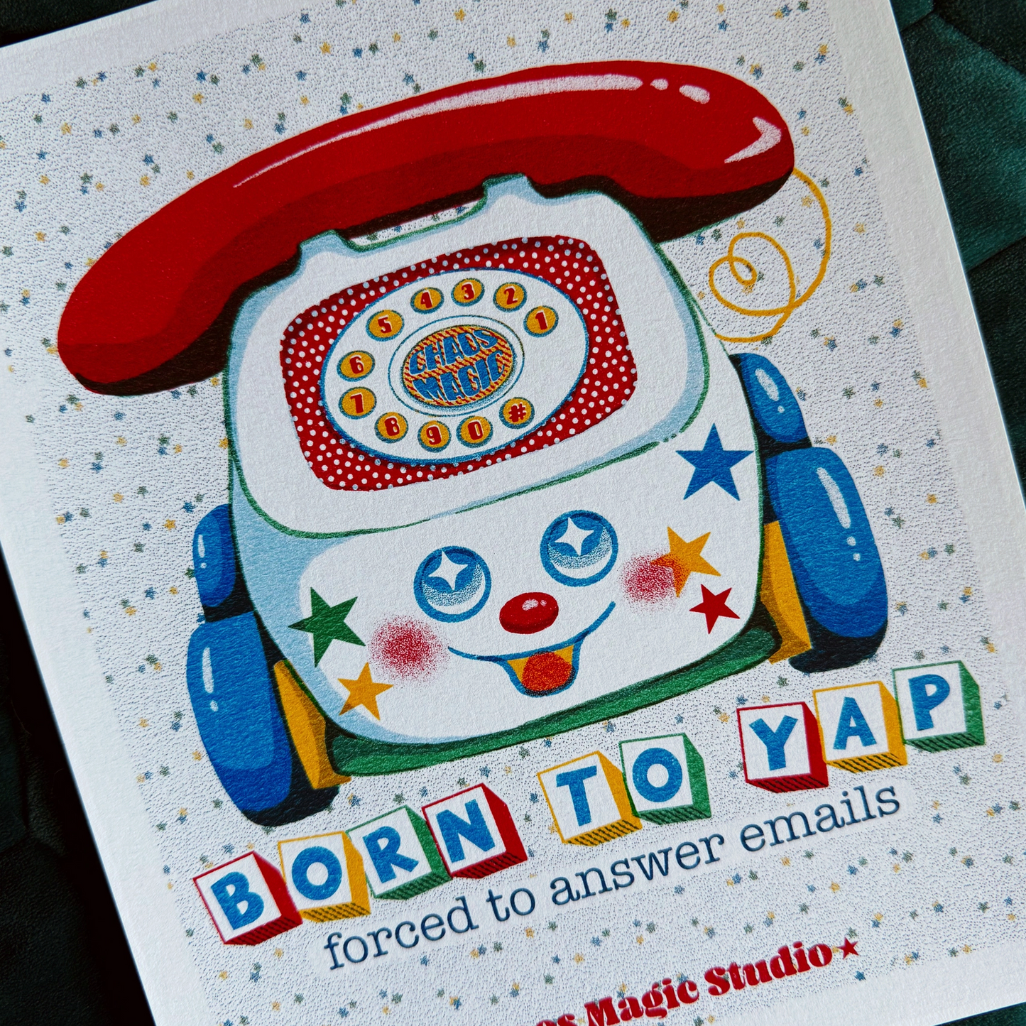 Born To Yap Art Print