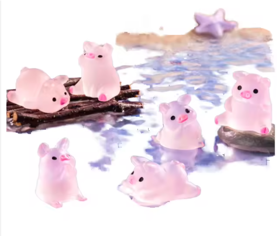 Tiny Pink Piggies Surprise Pull Figurines