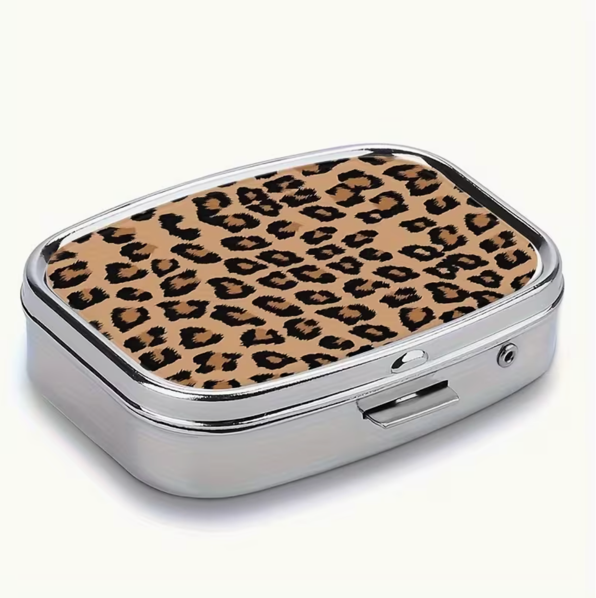 Cheetah Print Pill Tin