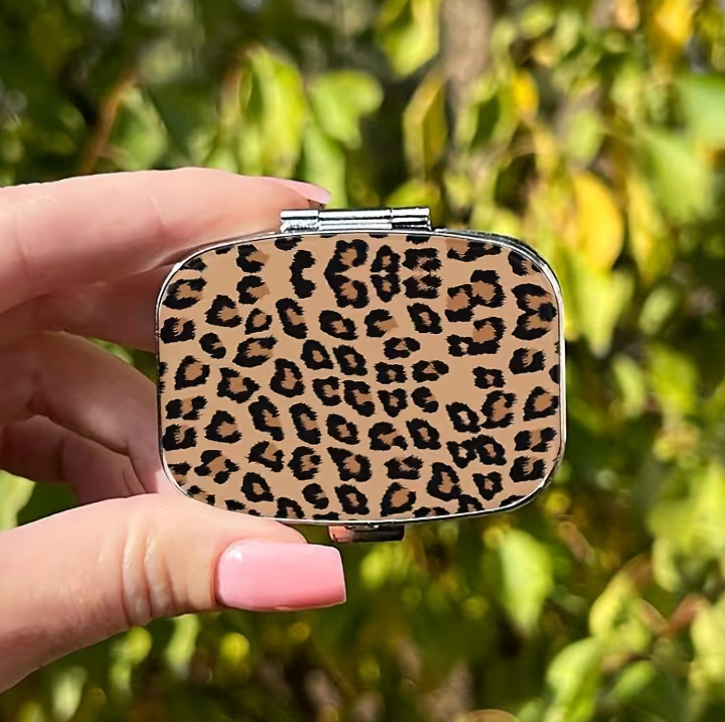 Cheetah Print Pill Tin