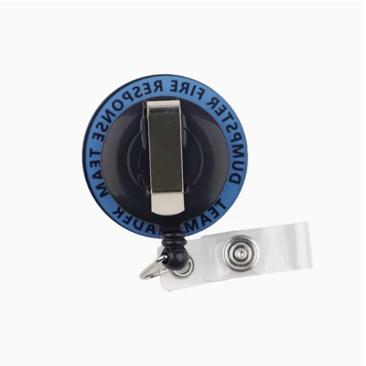 Dumpster Fire Response Team Team Leader Badge Reel (Blue Design)