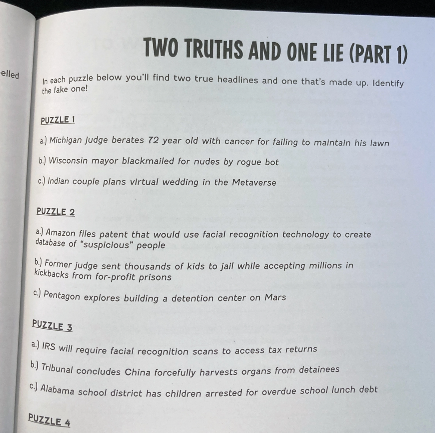 Adventures In The Abyss Activity Book