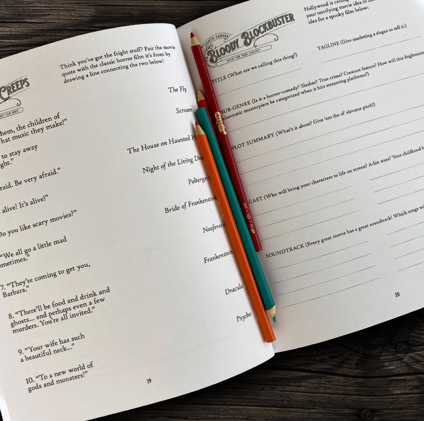 Bloodthirsty and Bewitched: An Activity Book for Strange and Unusual Adults