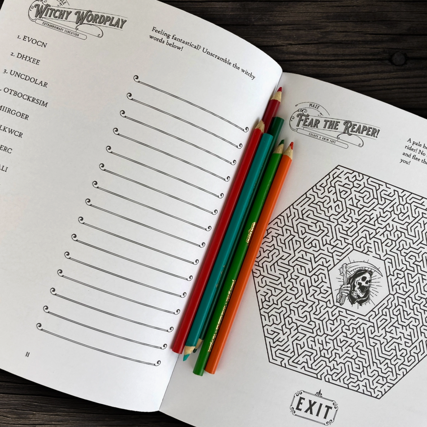 Bloodthirsty and Bewitched: An Activity Book for Strange and Unusual Adults